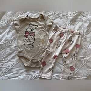 NWOT Disney Winnie the Pooh Two Piece Clothing Set for 3-6 Months